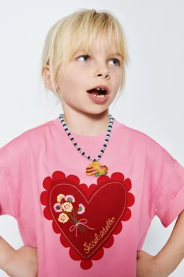 EMBROIDERED SISSEL EDELBO X ZARA KIDS T-SHIRT