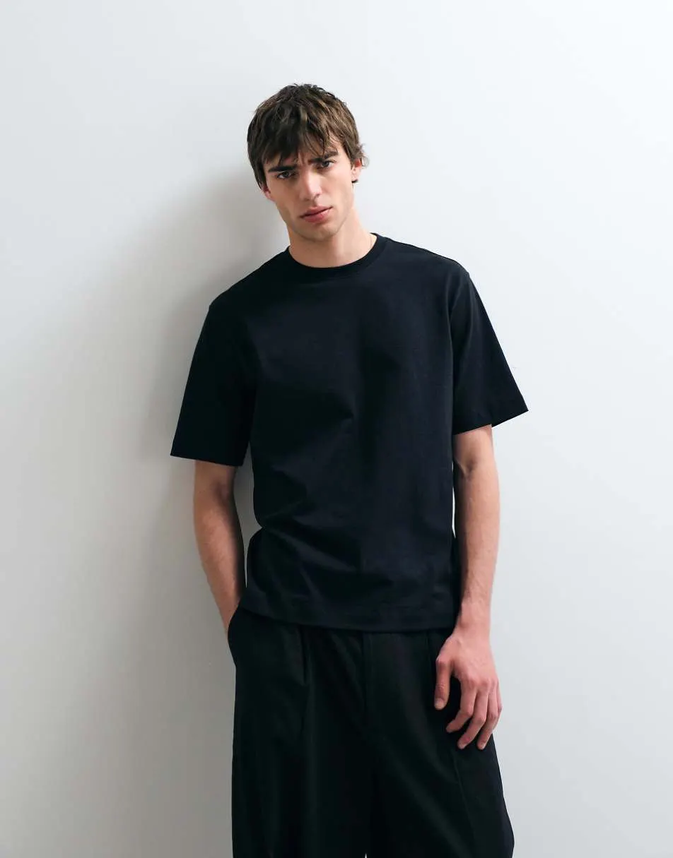 ASOS COLLECTIVE heavyweight t-shirt in black
