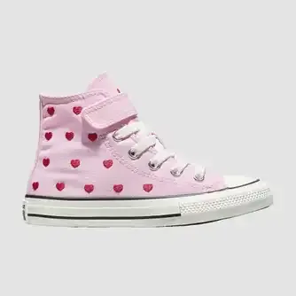 Converse Kids Chuck Taylor Hearts and Roses HI Lifestyle Shoes