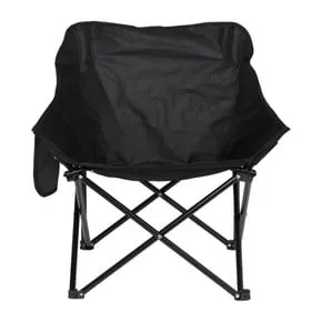 Campingstoel compact - zwart - 65x62x55 cm