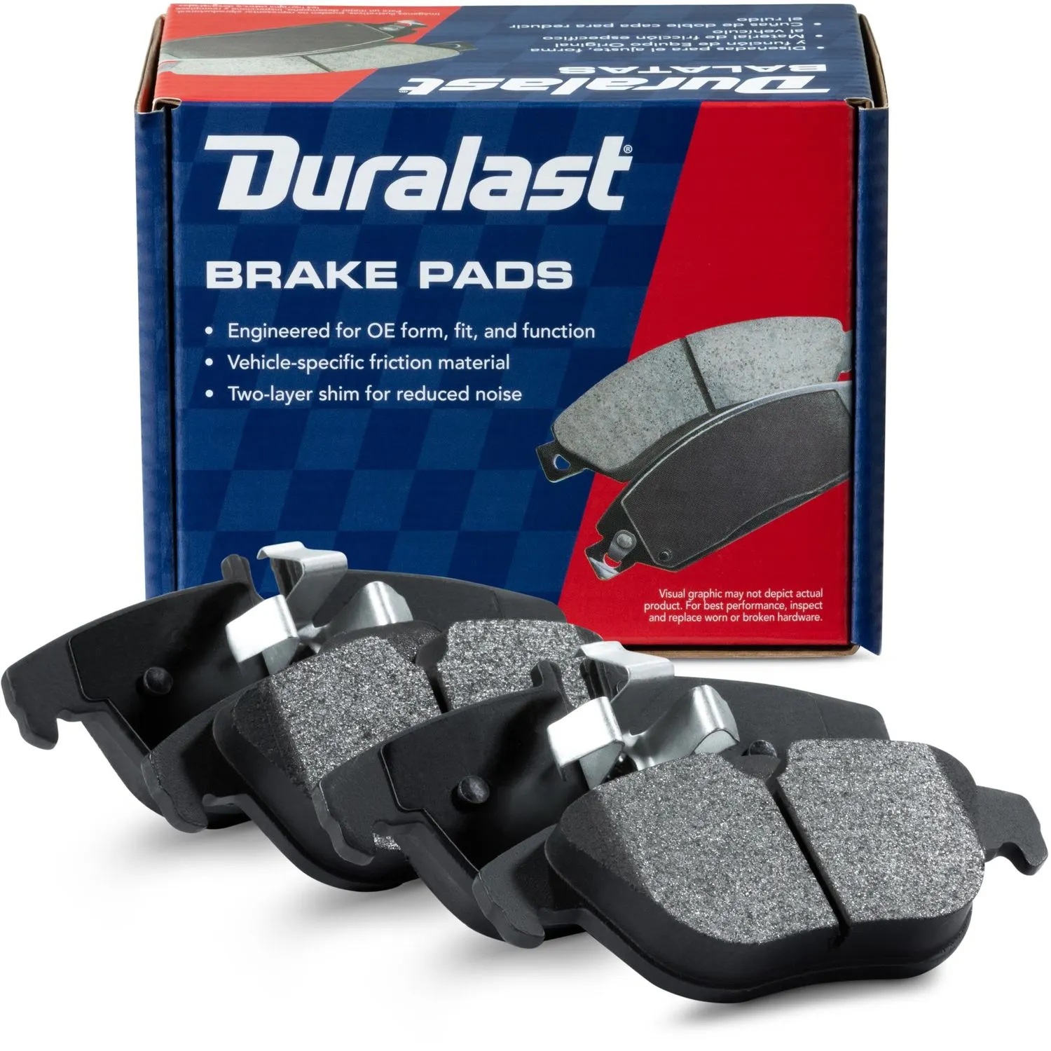 Juego de Balatas de Disco Semi-Metalicas Duralast MKD1341