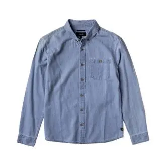 Chemise à manches longues Scholar Chambray pour homme