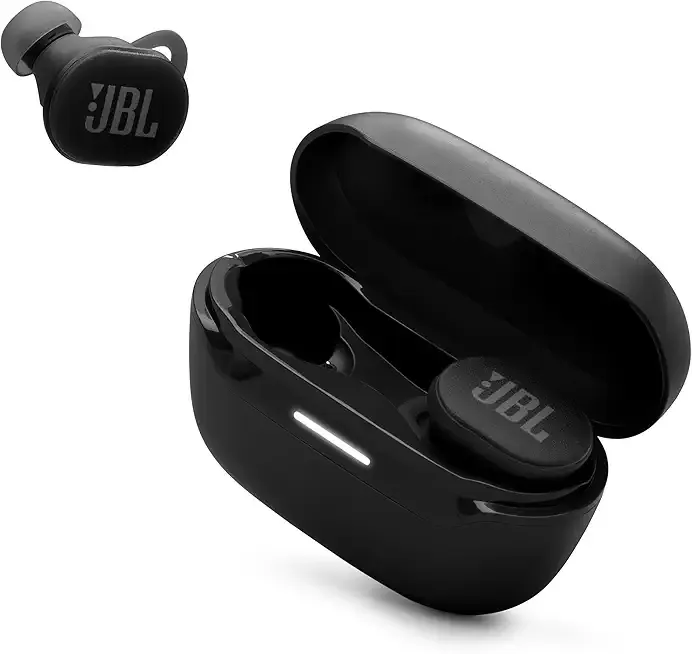 JBL Endurance Race 2 - Waterproof (IP68) Sports True Wireless Earbuds with 4 mics for Crisp, Clear Calls, Pure Bass Sound, 48Hrs of Playback, Plus Speed Charging & Active Noise Cancelling (Black)
