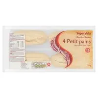 SuperValu Bake At Home Petit Pains 4 Pack (300 g) Open Product Description