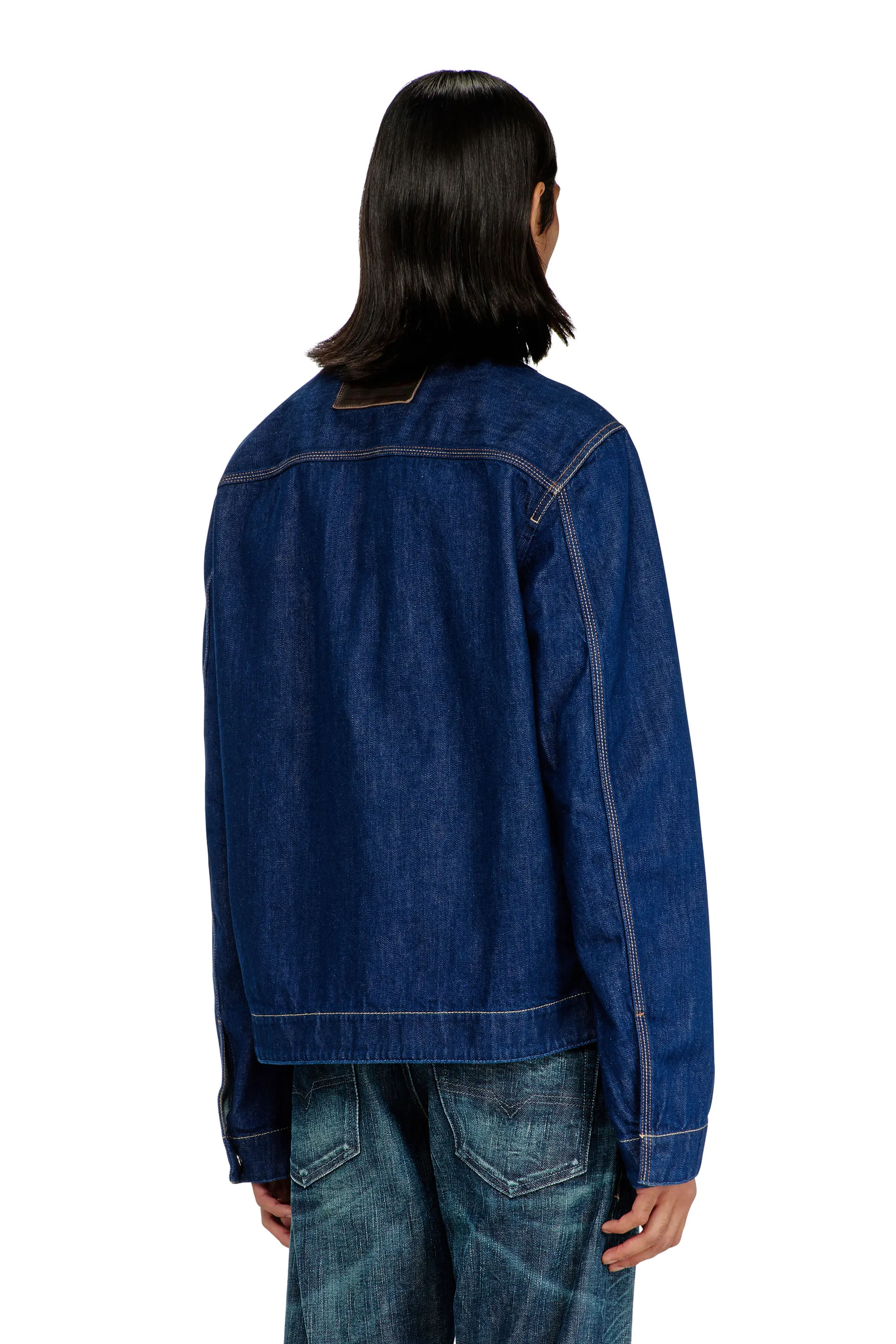 Coach jacket in rinse denim