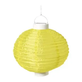 Solar tuinlampion - geel - ø25 cm