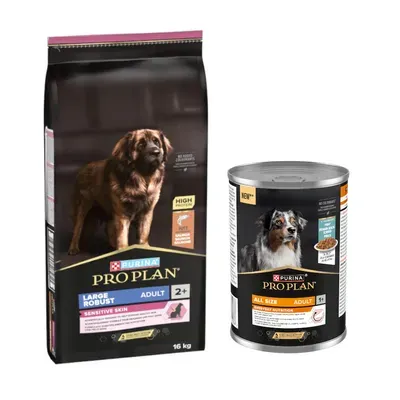 Croquettes PURINA PRO PLAN 16 kg + boîtes 12 x 400 g offertes !