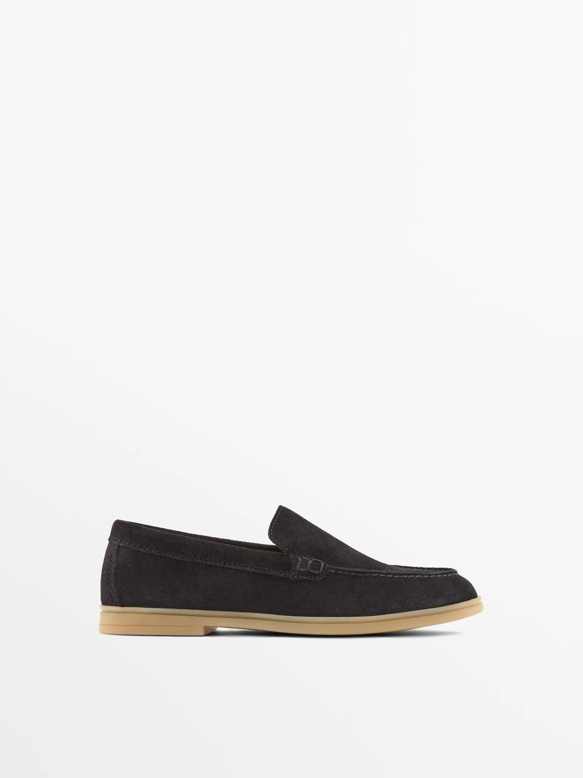 Splitsuède loafer
