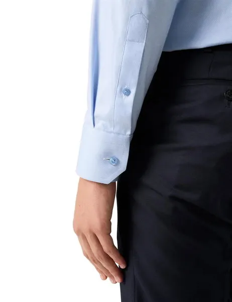 Semi-Solid Twill Shirt Light Blue