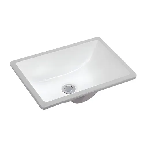 DROP Bath and Kitchen Classic Undermount Sink in White