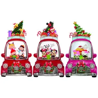 Holiday Licensed Water Spinning Car with LED Lights