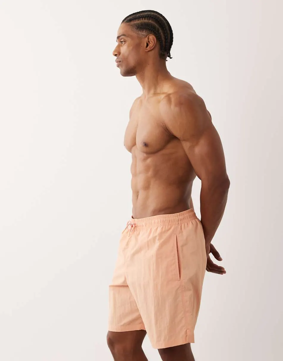 Mango boxer style swim short in orange