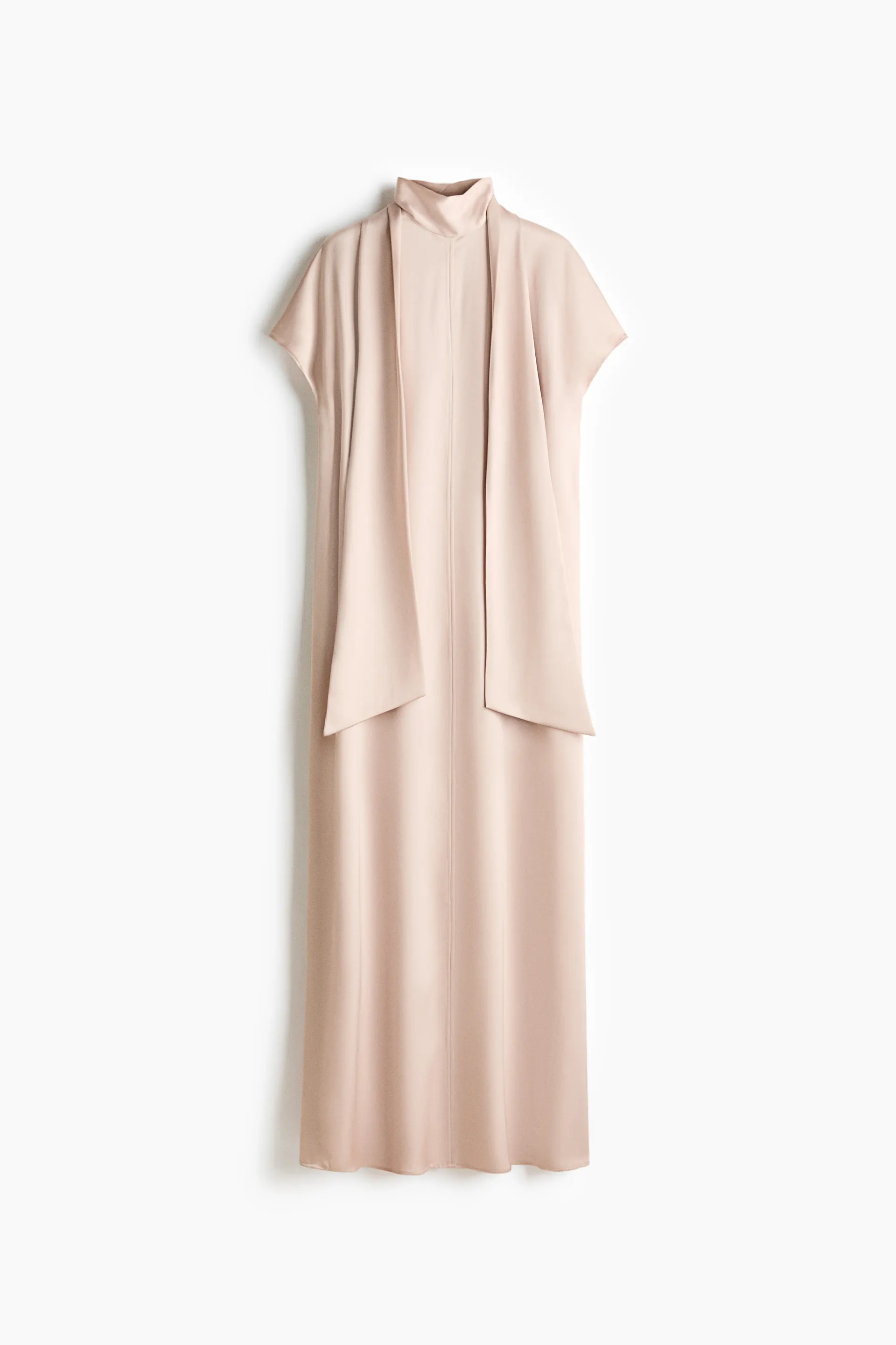 Vestido maxi con mascada