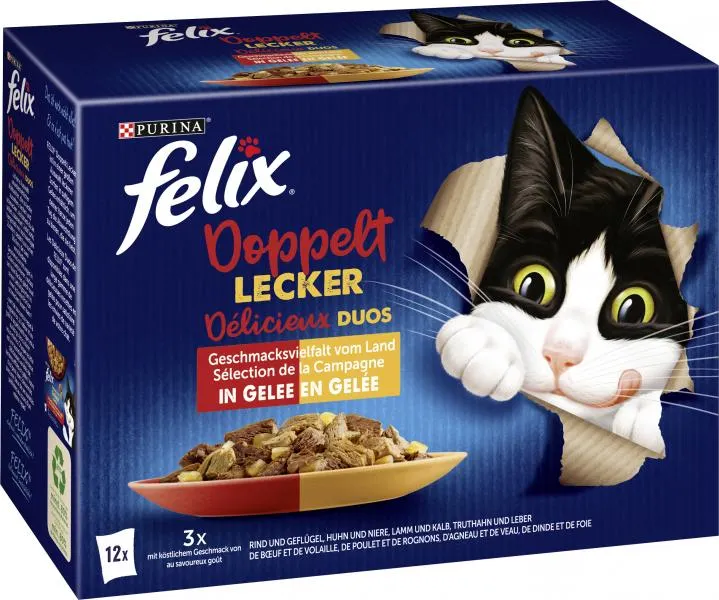 Felix Doppelt lecker Geschmacksvielfalt vom Land in Gelee 12 x 85 g