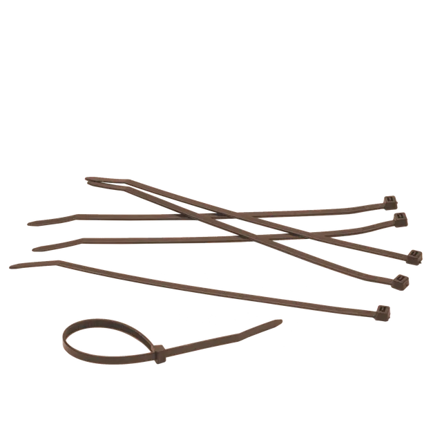 Set di fascette a collare marrone 50 pezzi