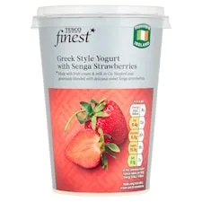 Tesco Finest* Grk/Style Yoghurt With Senga Strawberries 500G