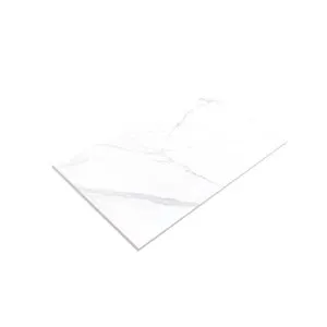 Suelo/Azulejo porcelánico Calacatta efecto mármol blanco mate 60x120 cm
