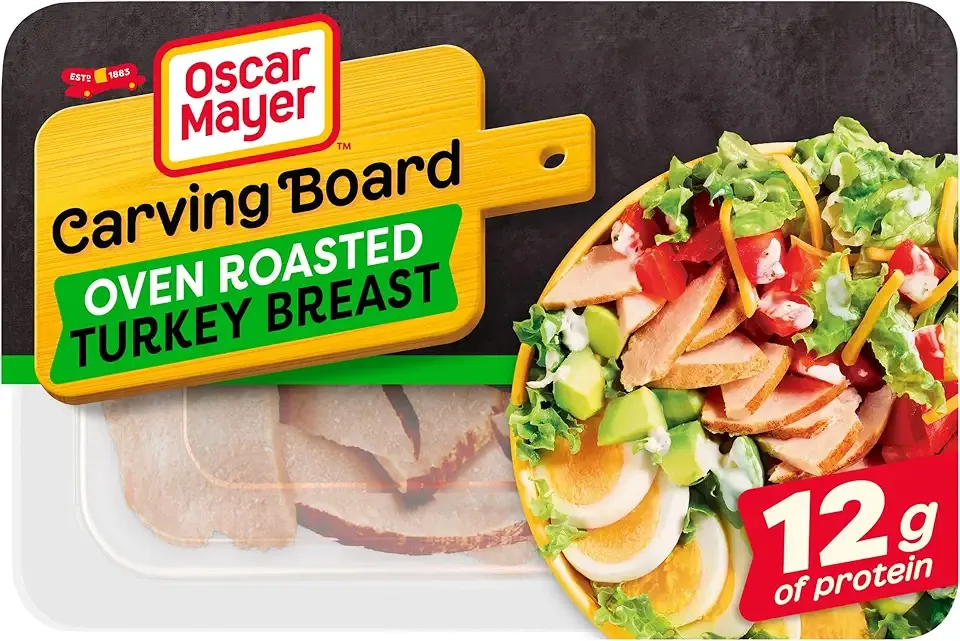 Oscar Mayer Carving Board Oven Roasted Sliced Turkey Breast Deli Lunch Meat, 7.5 oz Package