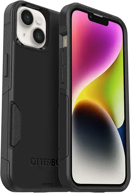 OtterBox iPhone 14 & iPhone 13 Commuter Series Case - BLACK , Slim & Tough, Pocket-Friendly, with Port Protection