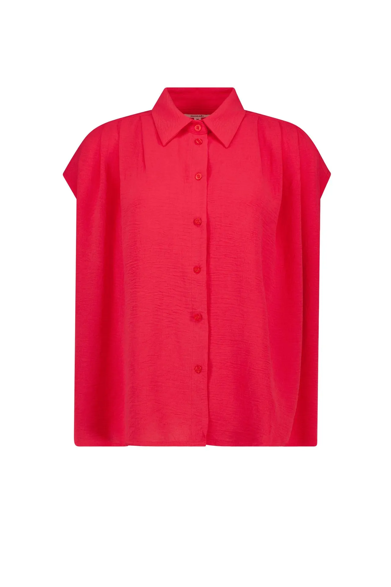 Rode mouwloze blouse