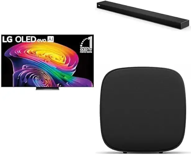 LG 83-Inch OLED C6 TV & Sound Suite Bundle | 83-Inch OLED evo AI 4K C6 TV + H7 Soundbar + W7 Wireless Subwoofer | Dolby Atmos, Dolby Vision (New 2026 Model)