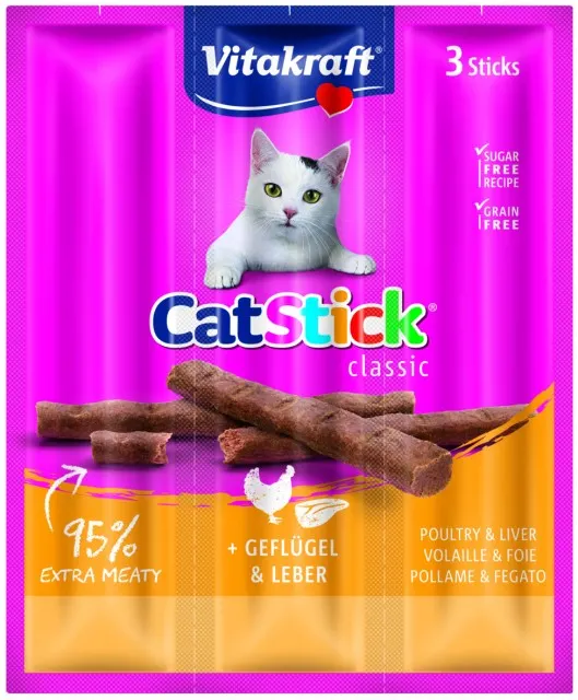 Cat Stick x3 gevogelte/lever