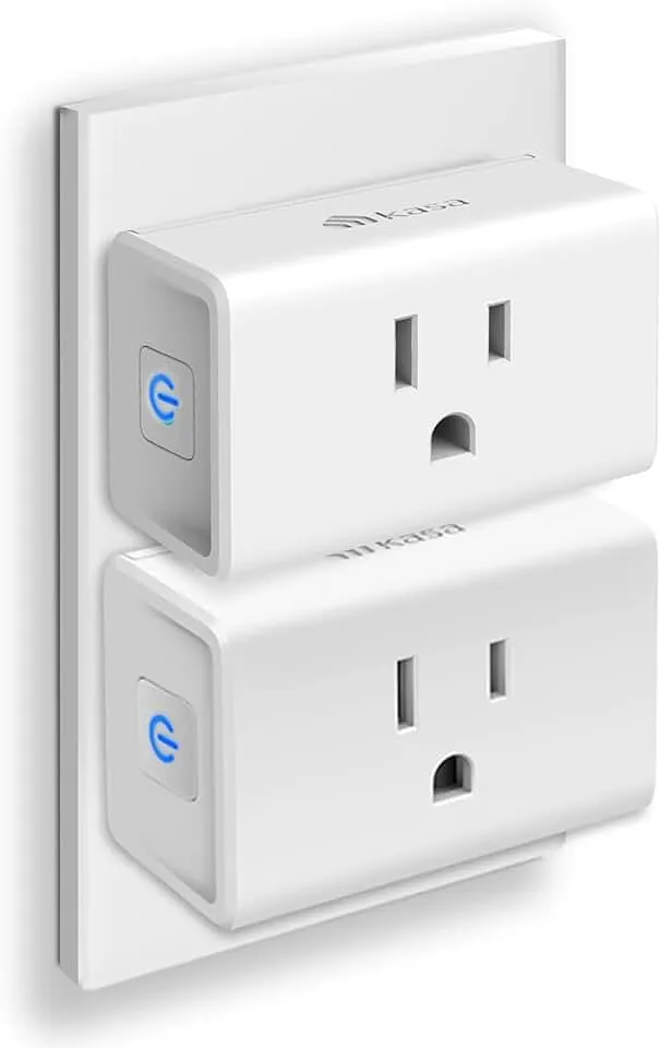 Kasa Smart Plug Ultra Mini 15A, Smart Home Wi-Fi Outlet Works with Alexa, Google Home & IFTTT, No Hub Required, UL Certified, 2.4G WiFi Only, 2 Count (Pack of 1)(EP10P2) , White
