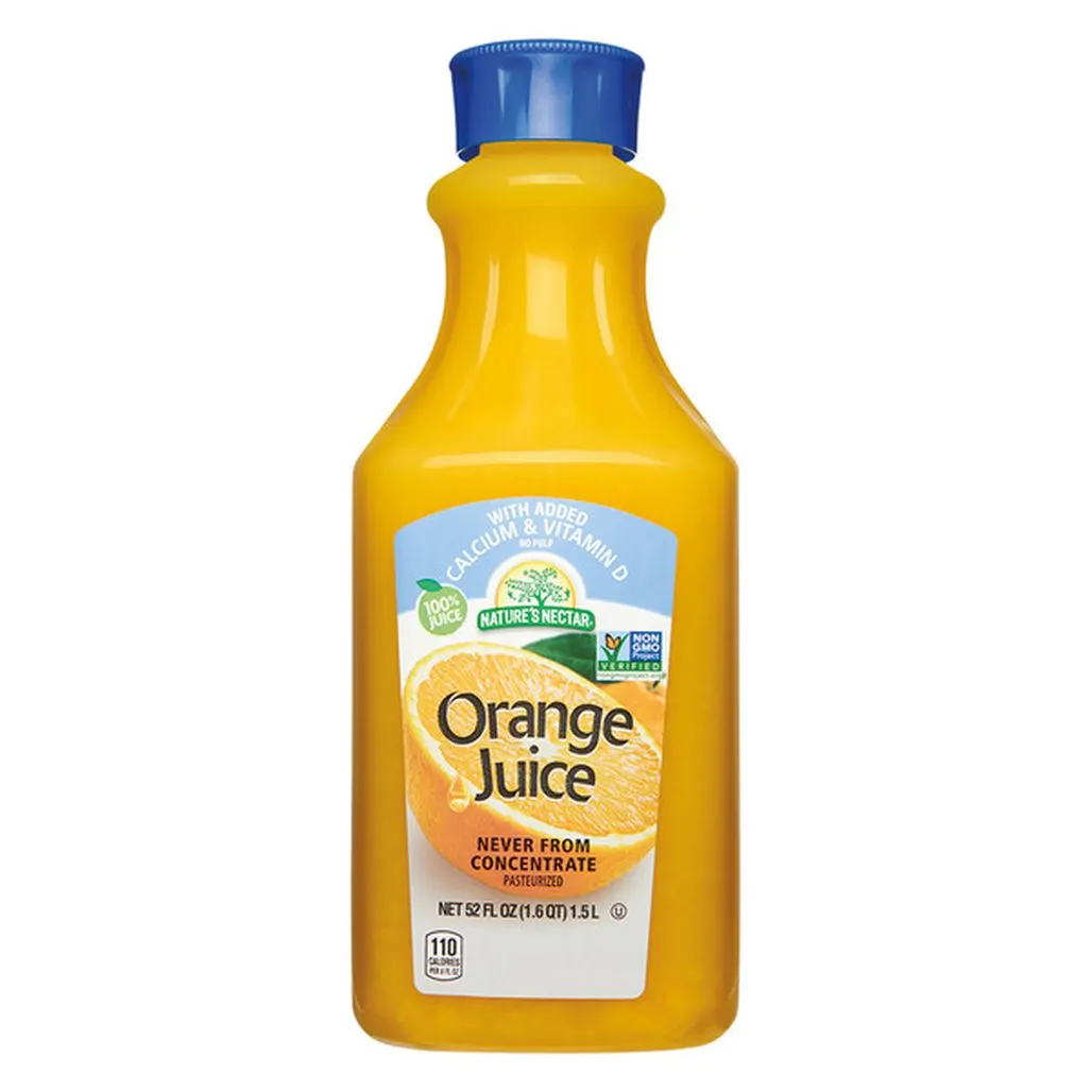 Nature's Nectar Premium Orange Juice Not From Concentrate with Calcium and Vitamin D