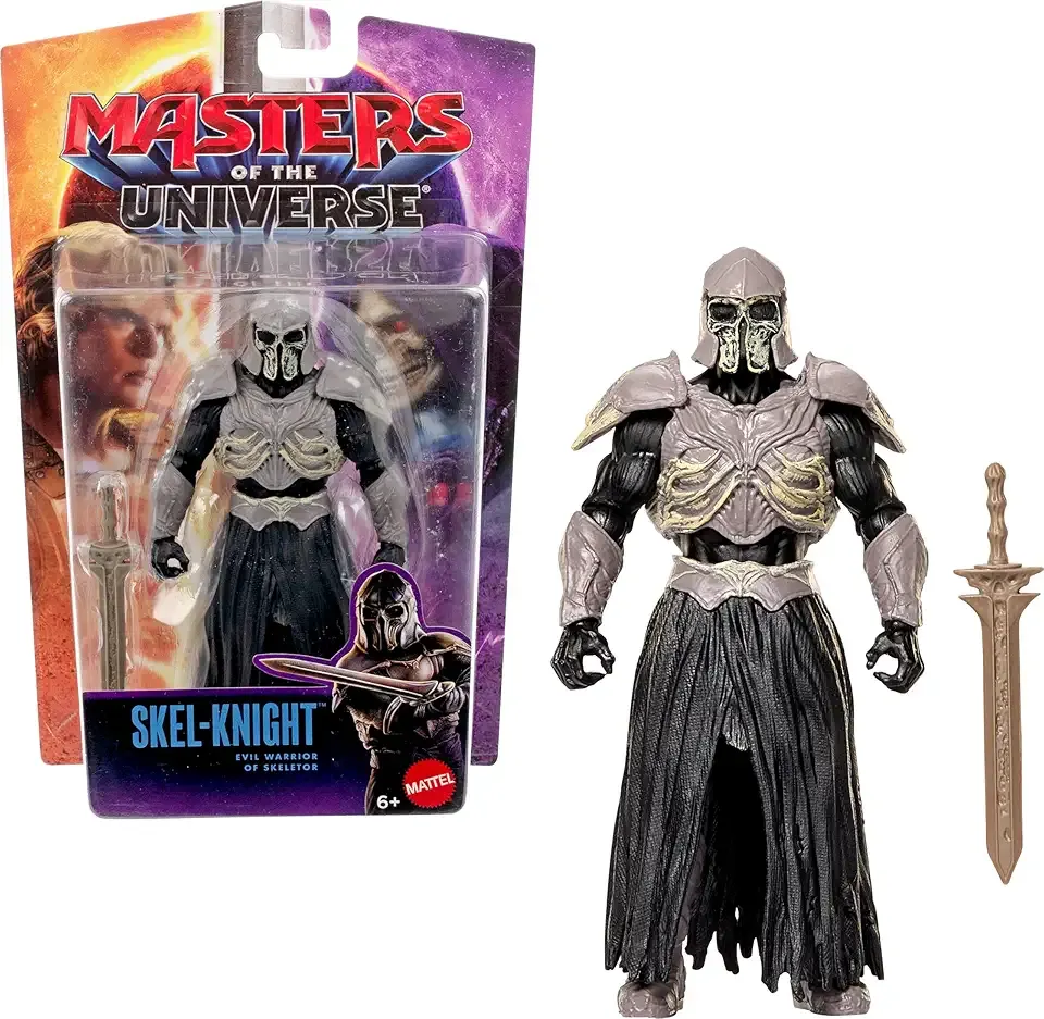 Masters of the Universe 2026 Movie SKEL-Knight 5.5 Inch Action Figure Toy, Content Accurate Army Builder, 14 Movable Joints & Sword
