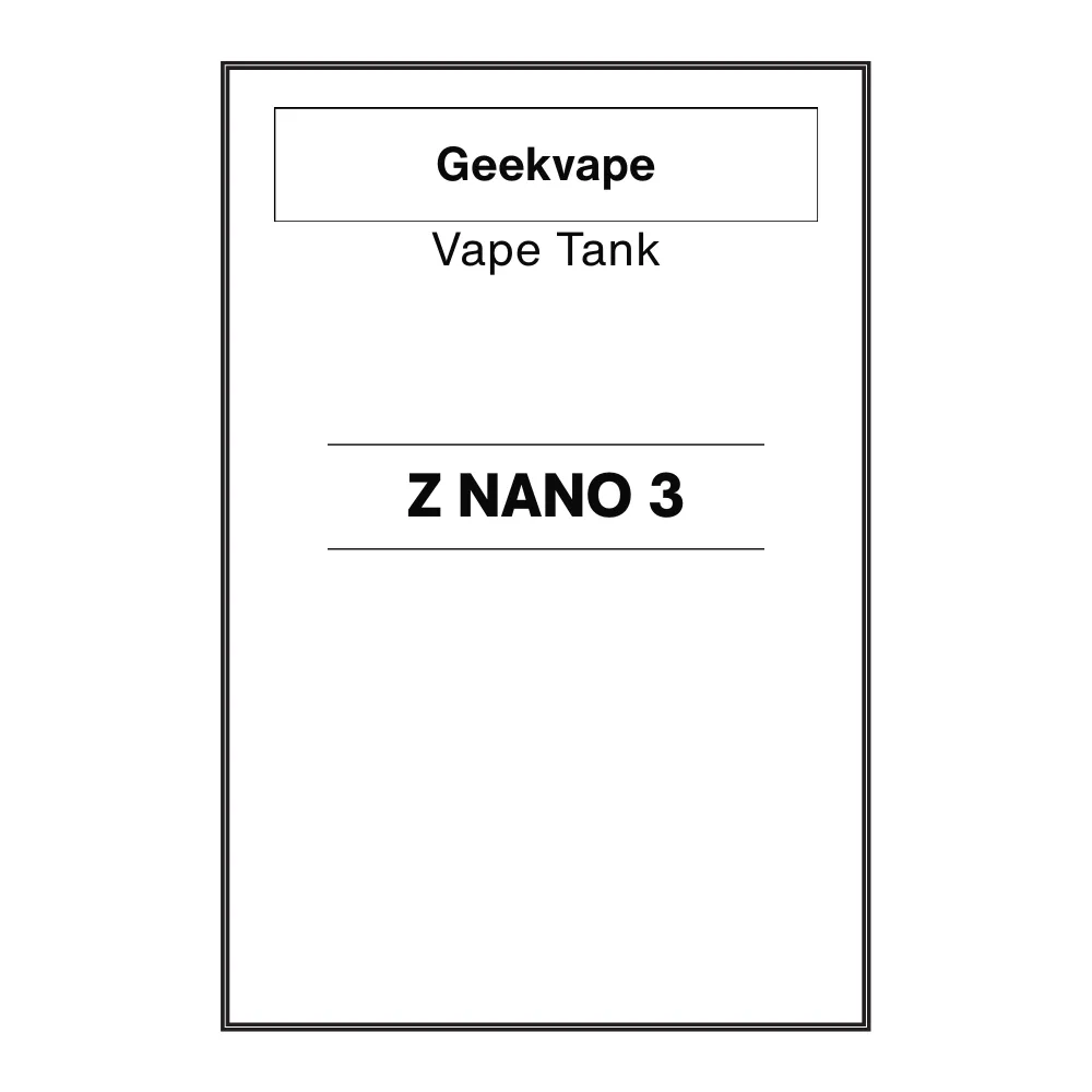 Geekvape Z Nano 3 Tank
