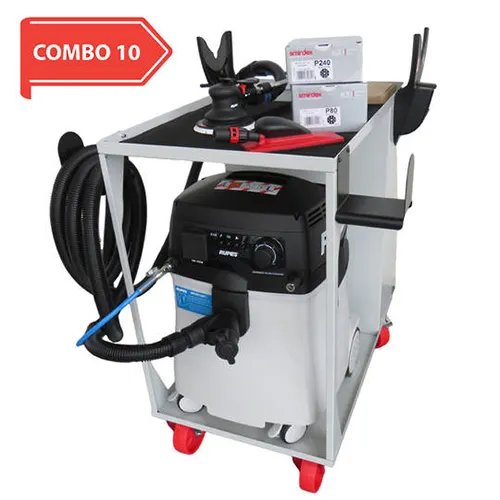RUPES Electro-Pneumatic Sander Vacuum Trolley Deal RUS145EPL COMBO 10