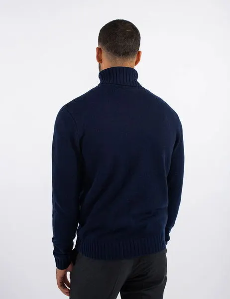 Tenor Rollneck Sweater Navy Blazer