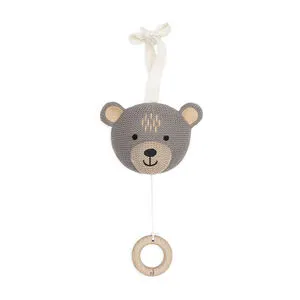 Peluche musicale ourson en tricot