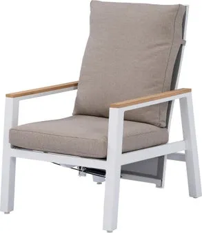 Intratuin loungestoel Hidde wit