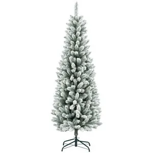 Árbol de Navidad HOMCOM Plástico, Metal Verde 65x65x182.9 cm