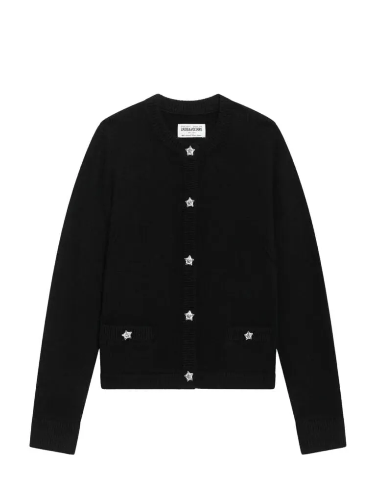 Marcya Cashmere Cardigan - Sort