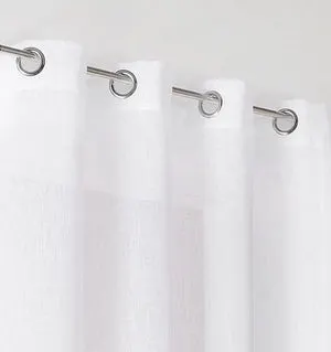 Voilage tamisant, Lium blanc l.140 x H.240 cm