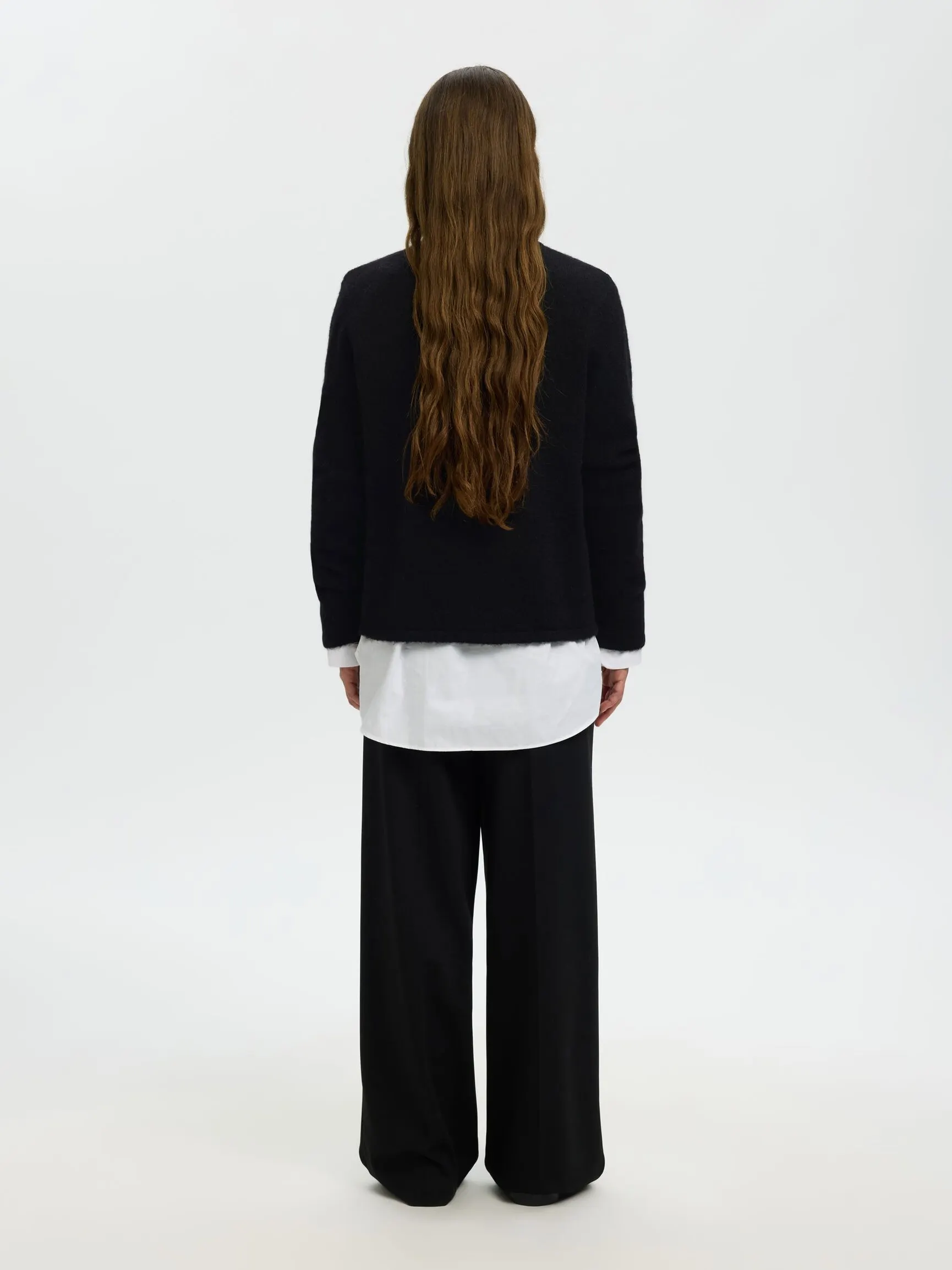 ULLBLANDING STRIKKET PULLOVER