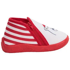 Chaussons bottillons rayés ours de Noël pour bébé