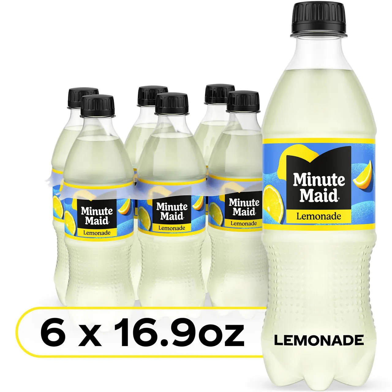 Minute Maid Lemonade Bottles, 16.9 fl oz, 6 Pack