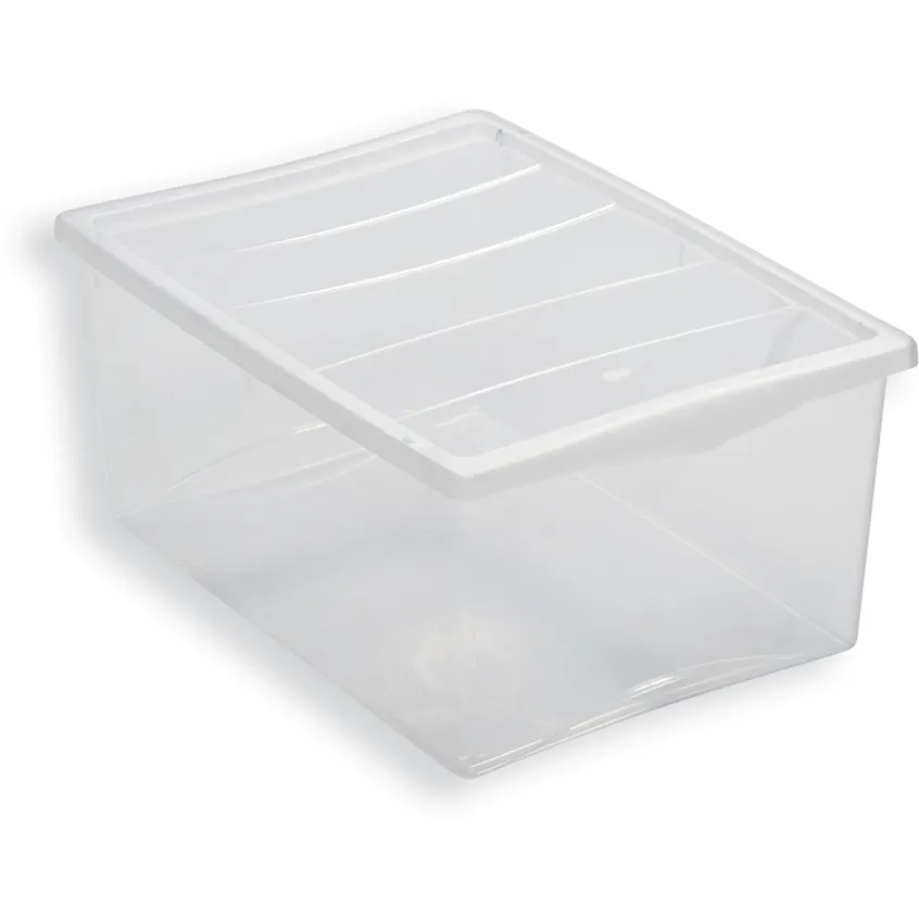 Contenitore in plastica trasparente Box Spring L