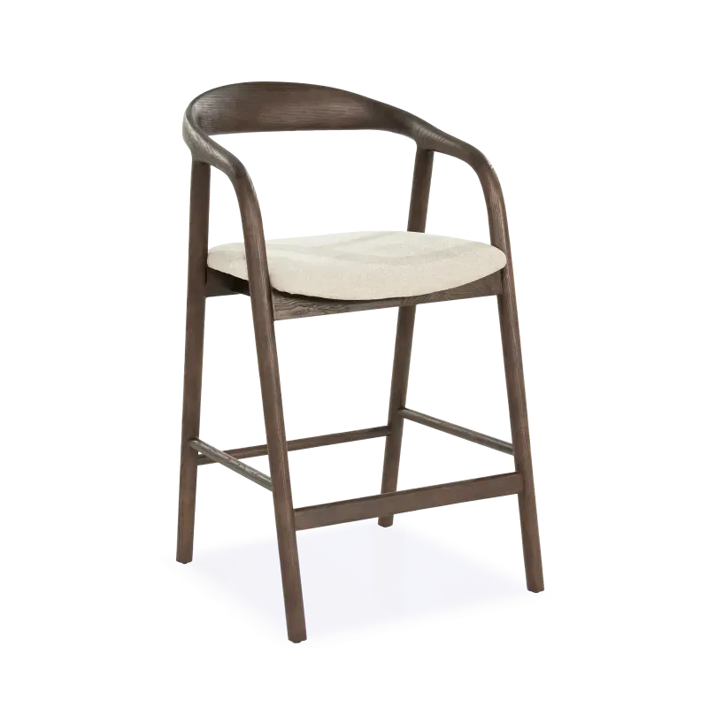 Barstoel Rayven - zithoogte 65 cm - Essenhout Bruin