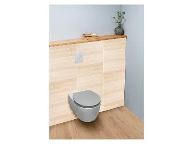 Asiento de inodoro Premium, con caída amortiguada.