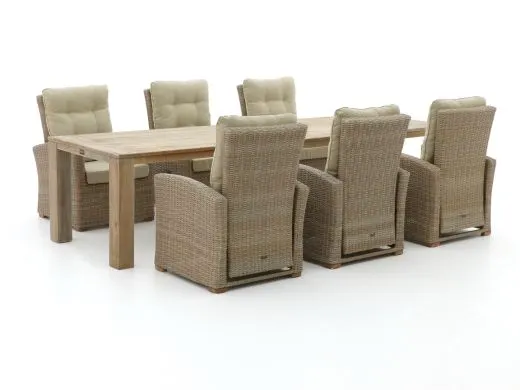 Intenso Mazzano/ROUGH-X 320cm lounge-dining tuinset 7-delig verstelbaar
