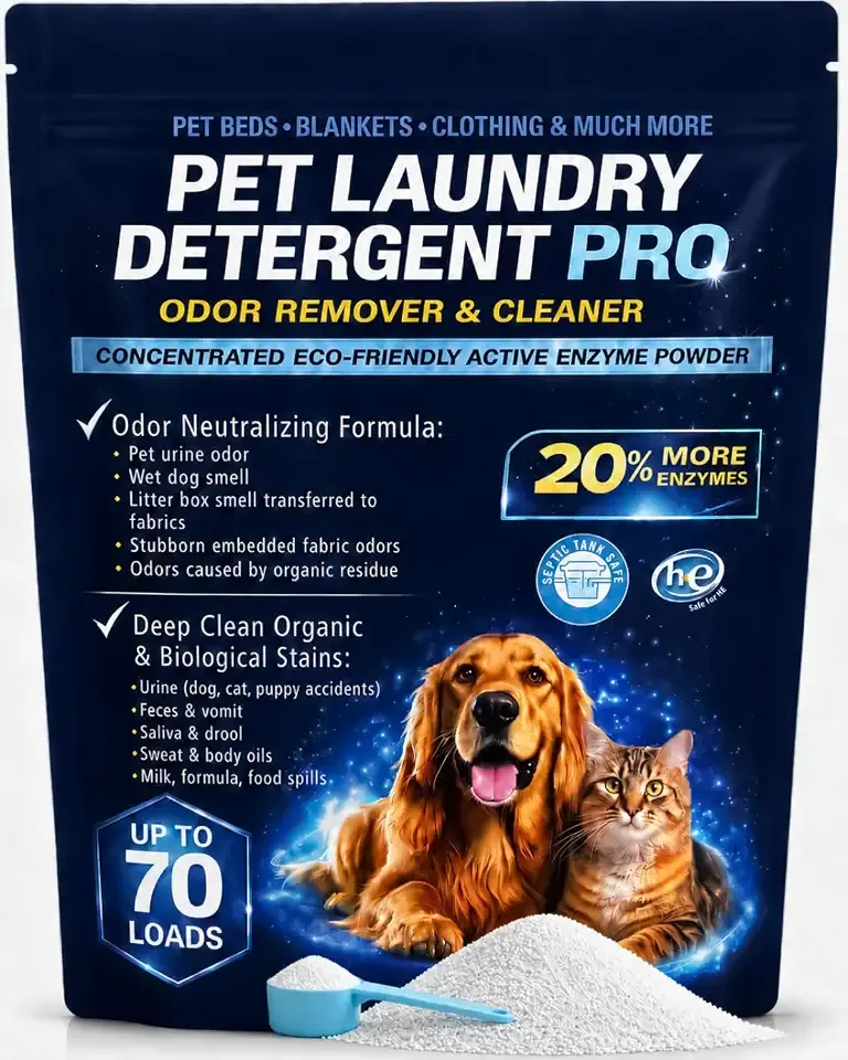 Pet Laundry Detergent Pro Enzyme Odor Remover, Deep Clean Stubborn Stains