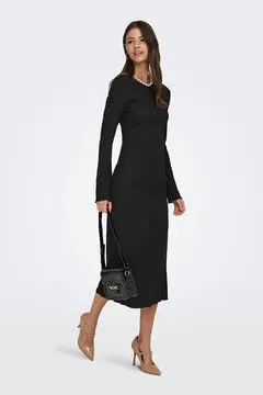 Vestido midi textura