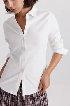 Blusa básica oxford