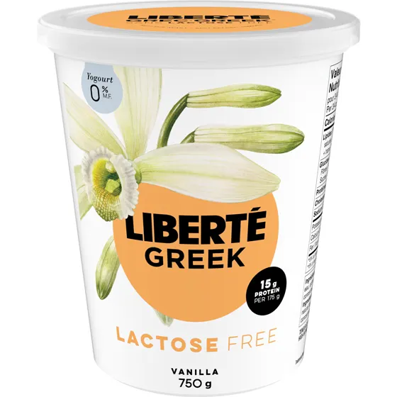 Greek 0% Lactose Free Yogurt, Vanilla, High Protein