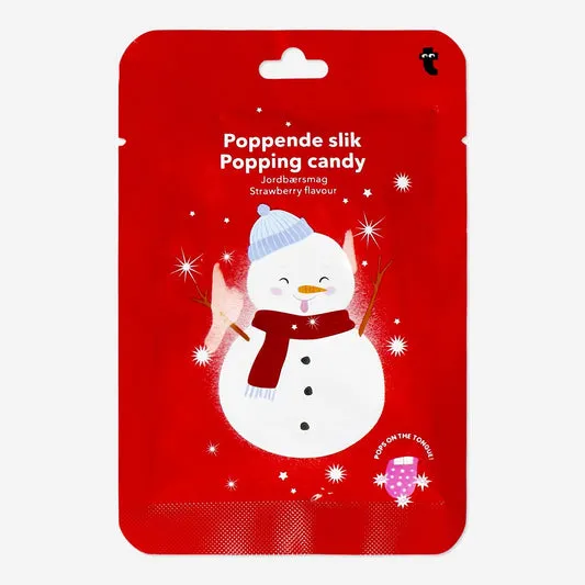 Popping godteri med jordbærsmak