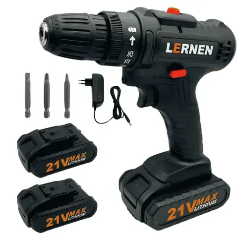 Taladro Destornillador Inalámbrico 21v 2 Baterías